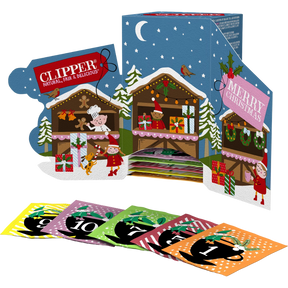 Clipper tee joulukalanteri avattuna