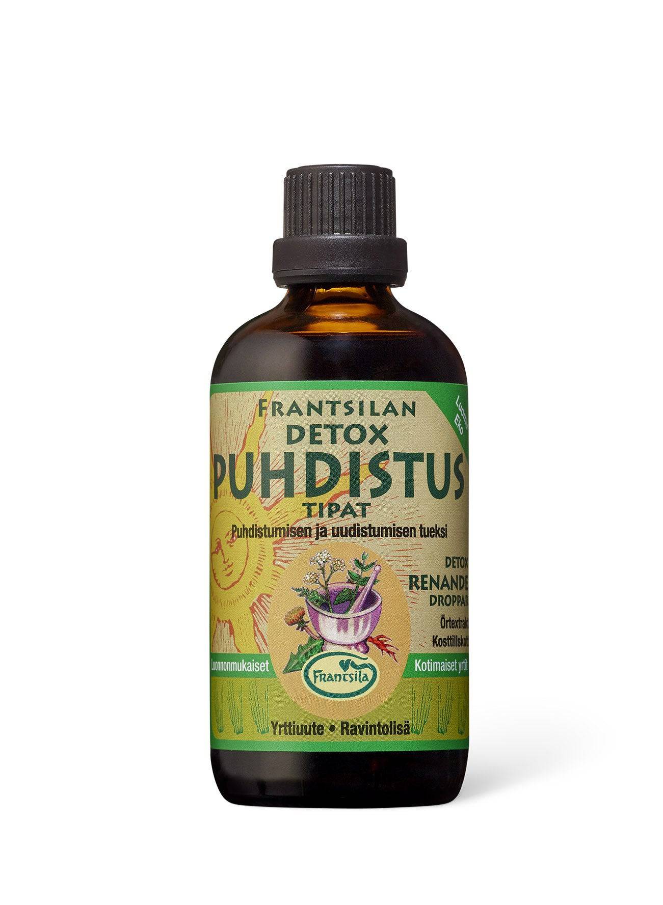 Frantsila Detox Puhdistustipat 100 ml - Sinunapteekki.fi