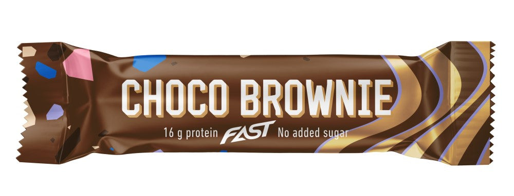 FAST Choco Brownie - Suklaabrownie Proteiinipatukka 55 g - Päiväys 07/2024 - erä