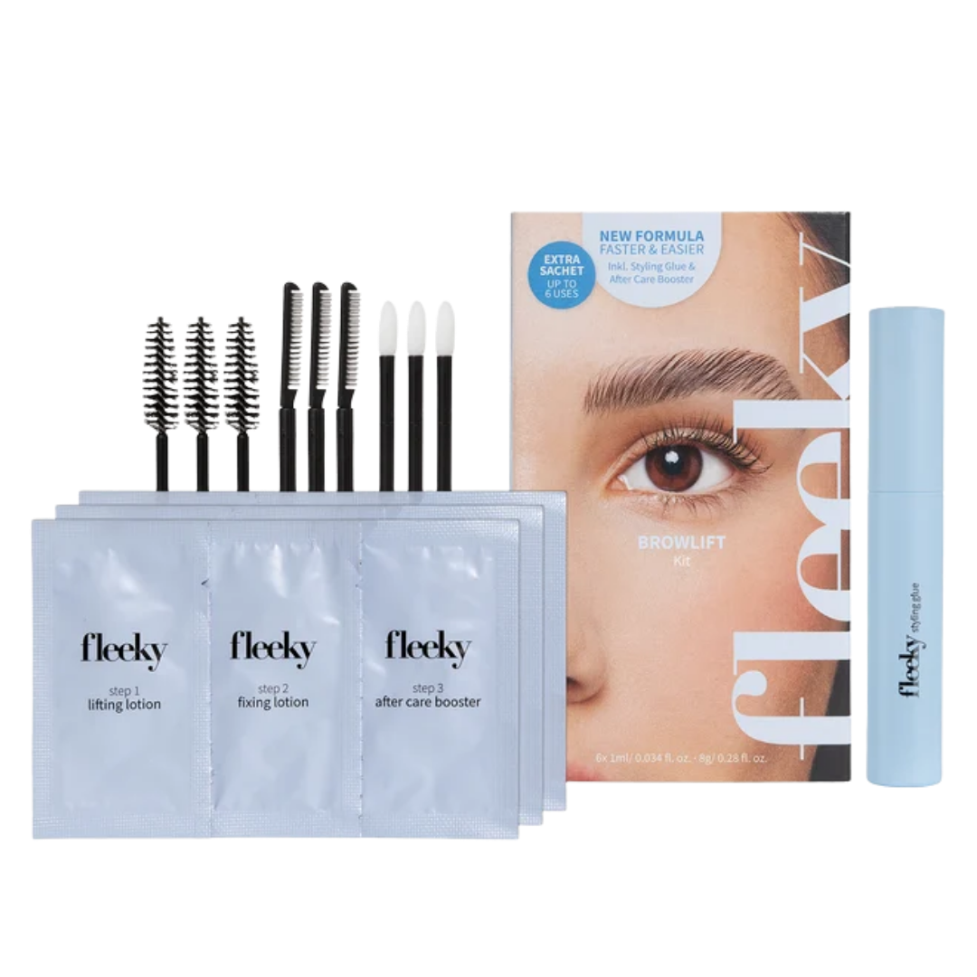 Fleeky Browlift Kit - Kotilaminointi Kulmakarvoille, sisältö