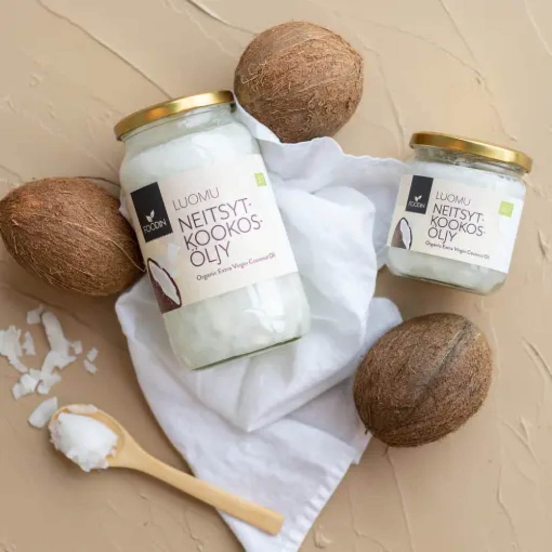 Foodin Luomu Neitsytkookosöljy, sinunapteekki.fi