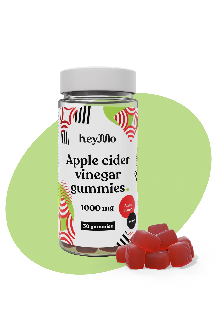 hey'Mo Apple Cider Vinegar Gummies - Pehmopalat 1000 mg  30 kpl