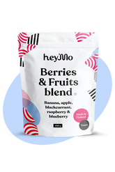 hey'Mo Berries & Fruit Blend - Marja- ja hedelmäjauhesekoitus 150 g