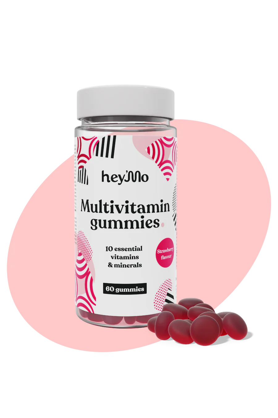 hey'Mo Multivitamin Gummies - Pehmopalat 60 kpl - Päiväys 02/2024