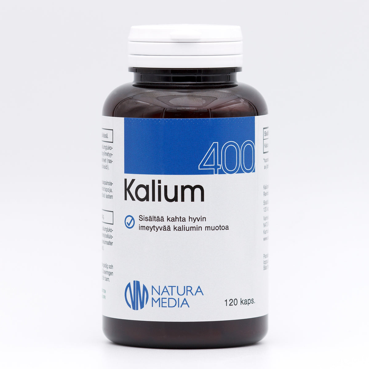 Natura Media Vahva Kalium 400 mg 120 kaps.