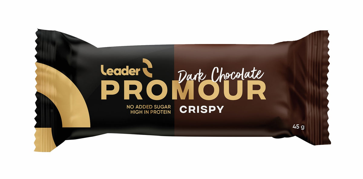 Leader Promour Dark Chocolate - Proteiinipatukka tumma suklaa 45 g - Päiväys 08/2024