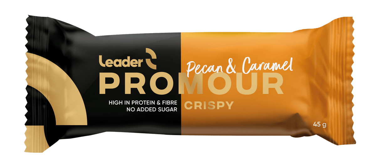 Leader Promour Pecan & Caramel - Proteiinipatukka pekaanipähkinä & toffee 45 g