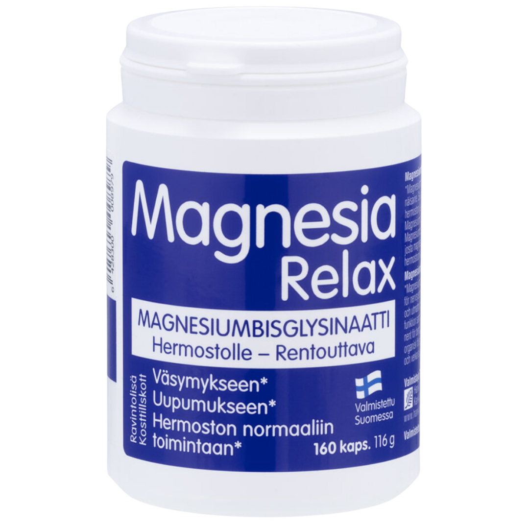 Magnesia Relax - Magnesiumbisglysinaatti 160 kaps.