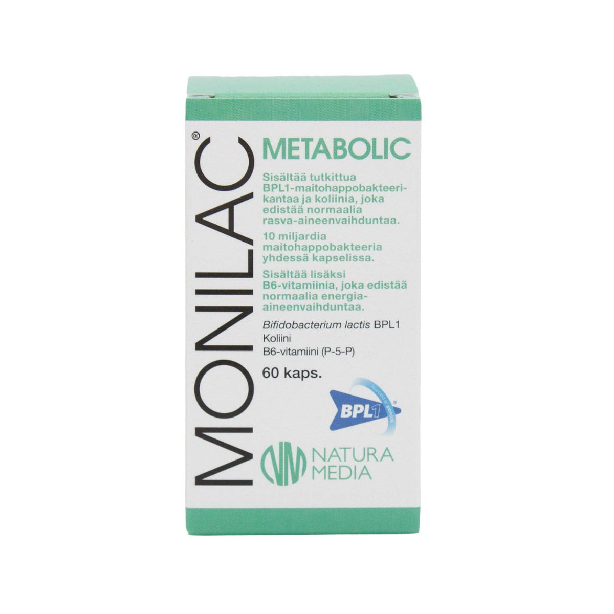 Monilac Metabolic - Maitohappobakteeri 60 kaps.