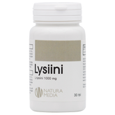 Natura Media Lysiini 30 tabl., L-lysiini 1000mg, sinunapteekki.fi