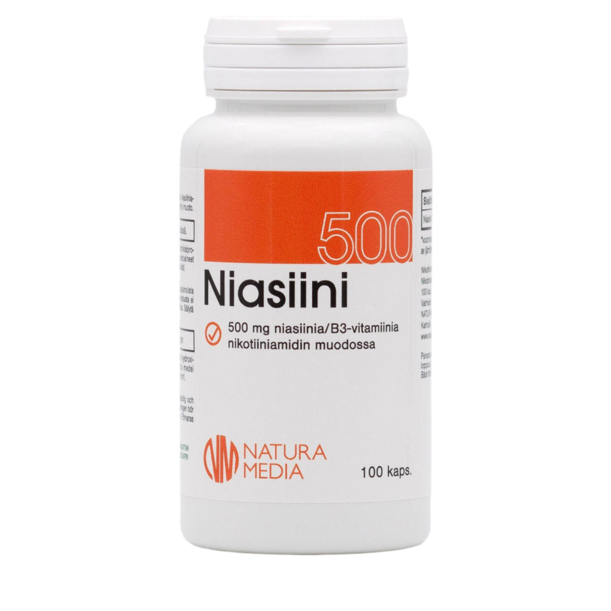 Natura media B3 500 mg Nikotiiniamidi 100 kaps. - Sinunapteekki.fi