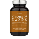 Nordbo, D3, C-vitamin & Zinc, 90 kaps.