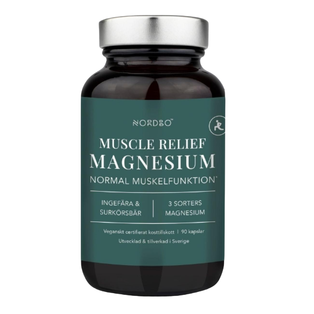 Nordbo Muscle Relief Magnesium 90 kaps.
