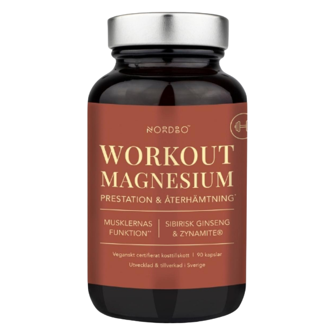 Nordbo Workout Magnesium 90 kaps.
