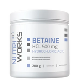 Nutri Works Betaine HCL 500 mg - Betaiinihydrokloridijauhe 200 g