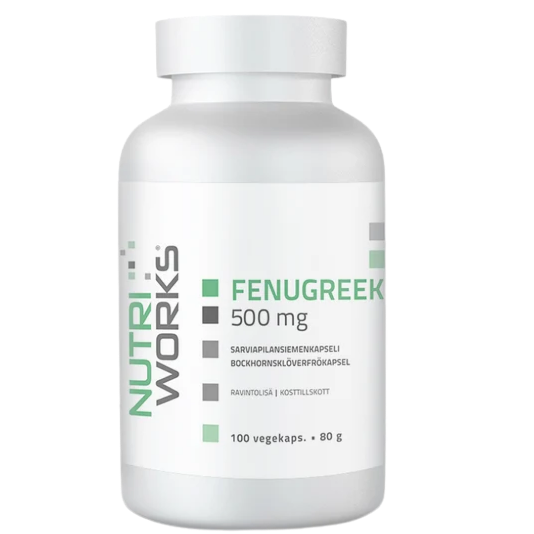 Nutri Works Fenugreek 500 mg - Sarviapilansiemen 100 kaps.