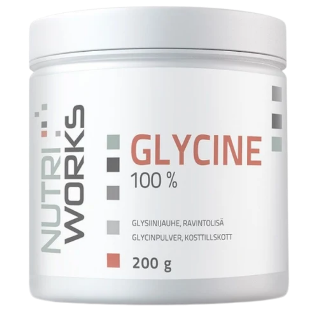 Nutri Works Glycine 100 % - Glysiinijauhe 200 g