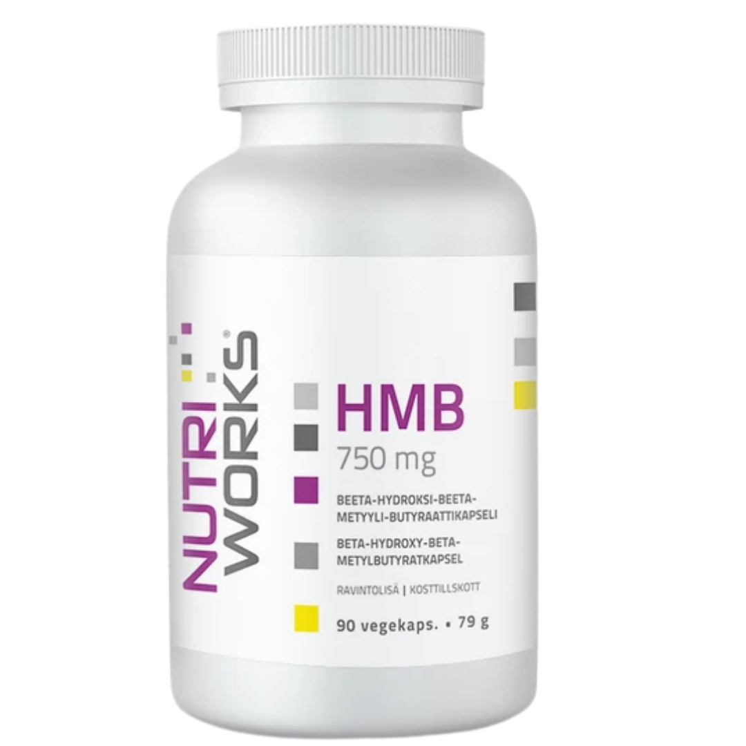 Nutri Works HMB 750 mg - Beeta-hydroksi - beeta - metyyliburaattikapseli 90 kaps.