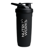 Nutri Works Reforce Stainless Steel Shaker - Musta 900 ml