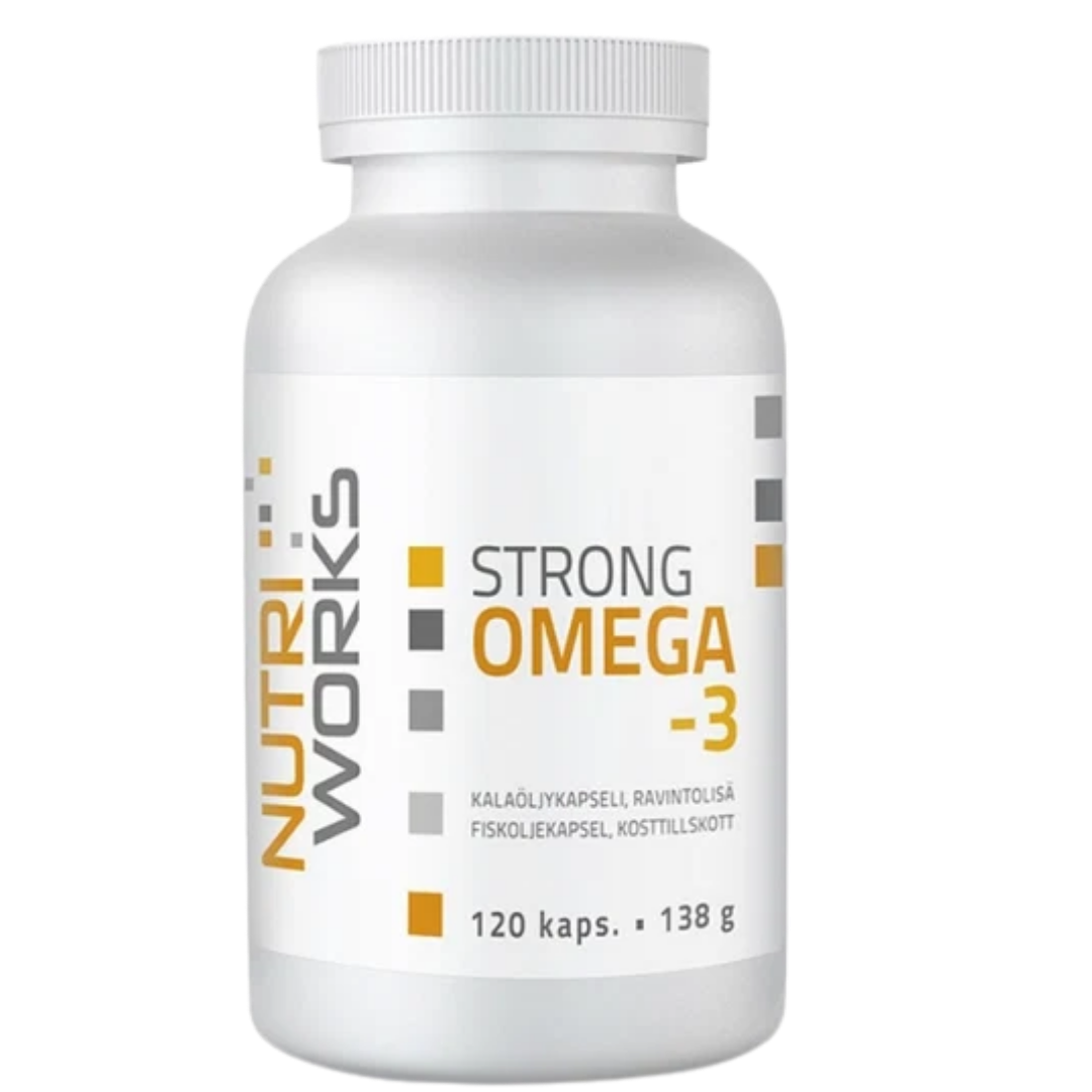 Nutri Works Strong Omega-3 - Kalaöljykapseli 120 kaps.