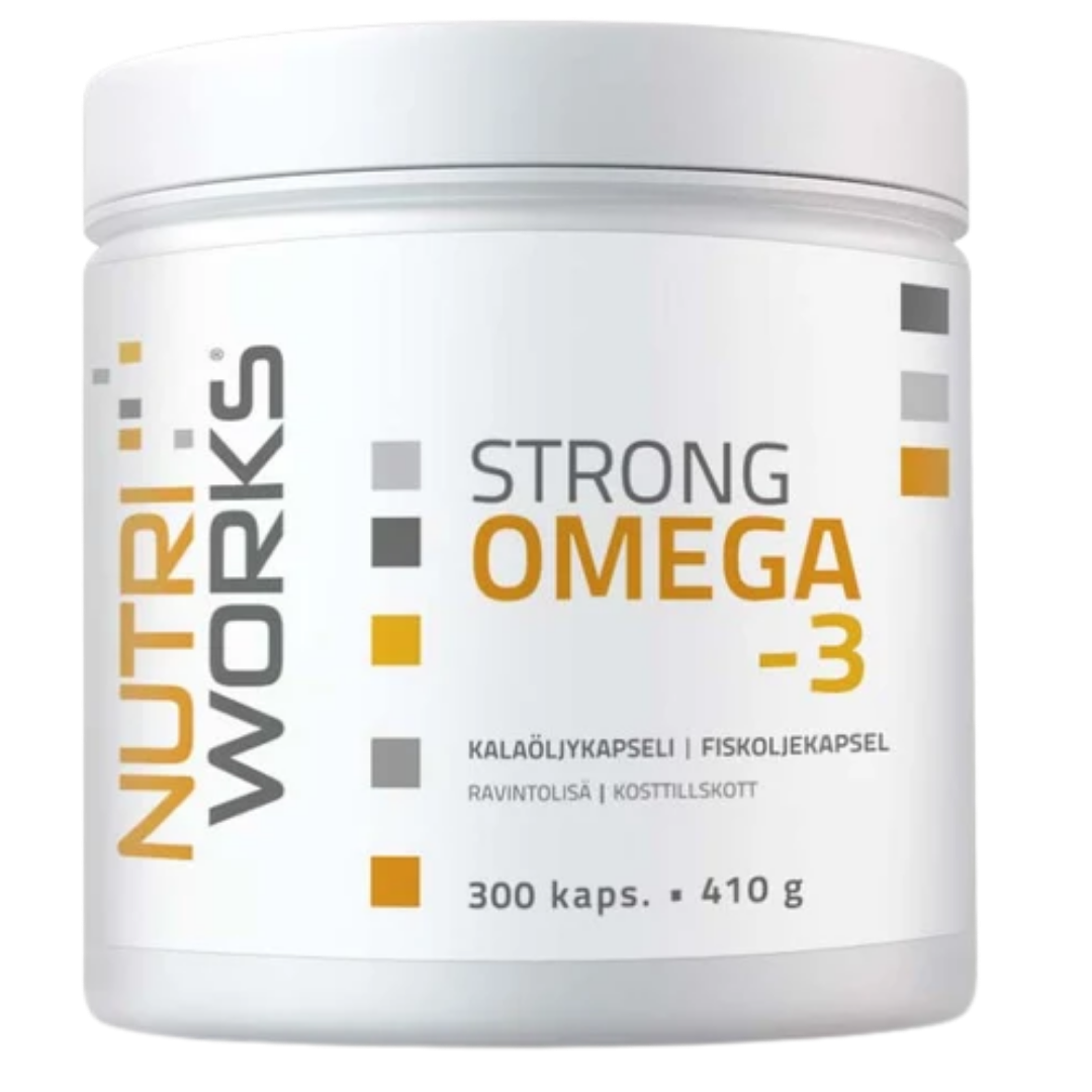 Nutri Works Strong Omega-3 - Kalaöljykapseli 300 kaps.