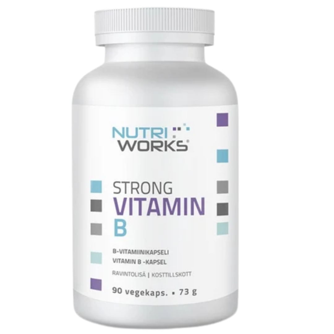 Nutri Works Strong Vitamin B - B-vitamiini 90 kaps.