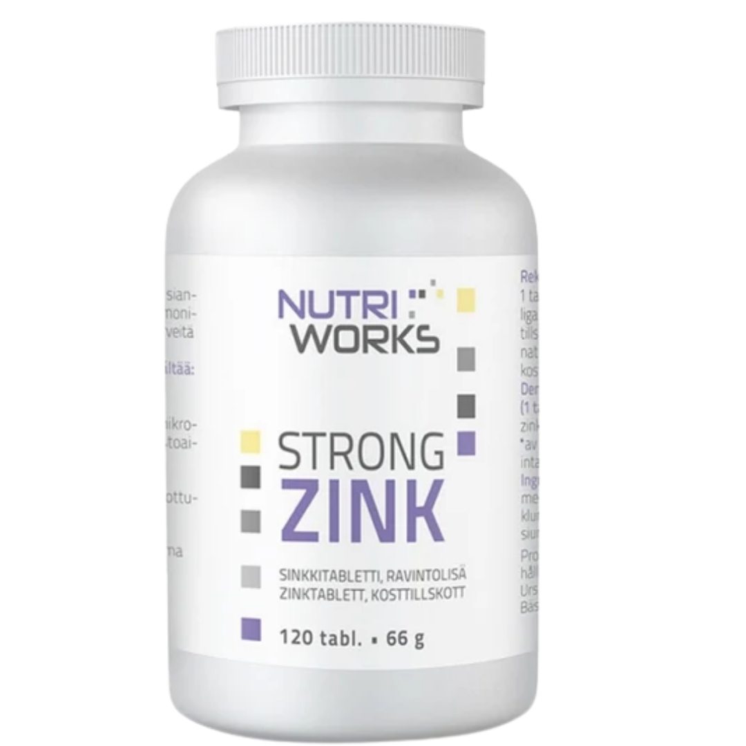 Nutri Works Strong Zink - Sinkki 120 tabl.