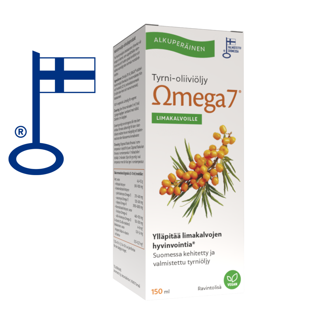 Omega7 SBA24® Tyrni-Oliiviöljy 150 ml