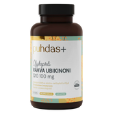 Puhdas+ Vahva Ubikinoni Q10 100 mg - Extra-neitsytoliiviöljyssä 120 kaps.