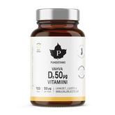 Puhdistamo Vahva D-vitamiini 50 µg 120 kaps.
