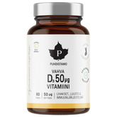 Puhdistamo Vahva D-vitamiini 50 µg 60 kaps.