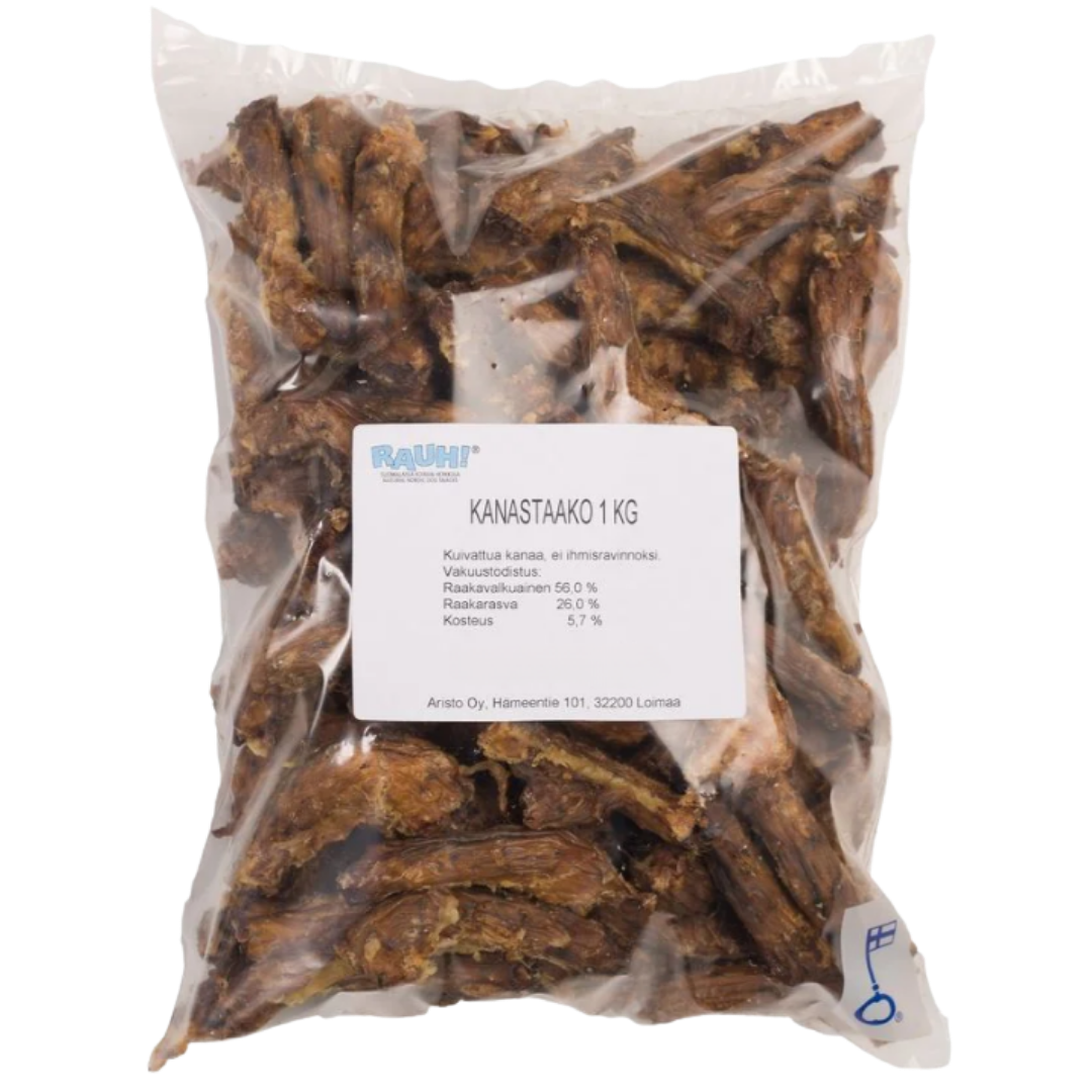 Suomalainen kanankaula 1kg pussi, sinunapteekki.fi