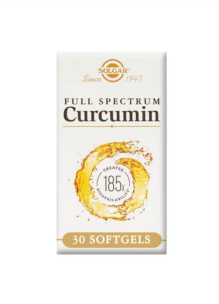 Solgar Full Spectrum Curcumin - Kurkumiini 30 kaps - Päiväys 03/2024