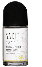 Sade Crystall Roll-On Mineraalisuola Deodorantti 50 ml - Iris & Vanilja