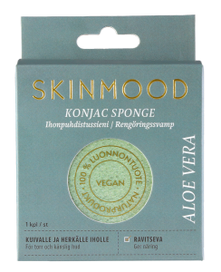 SkinMood Konjak Sponge Aloe Vera - Kasvosieni 1 kpl