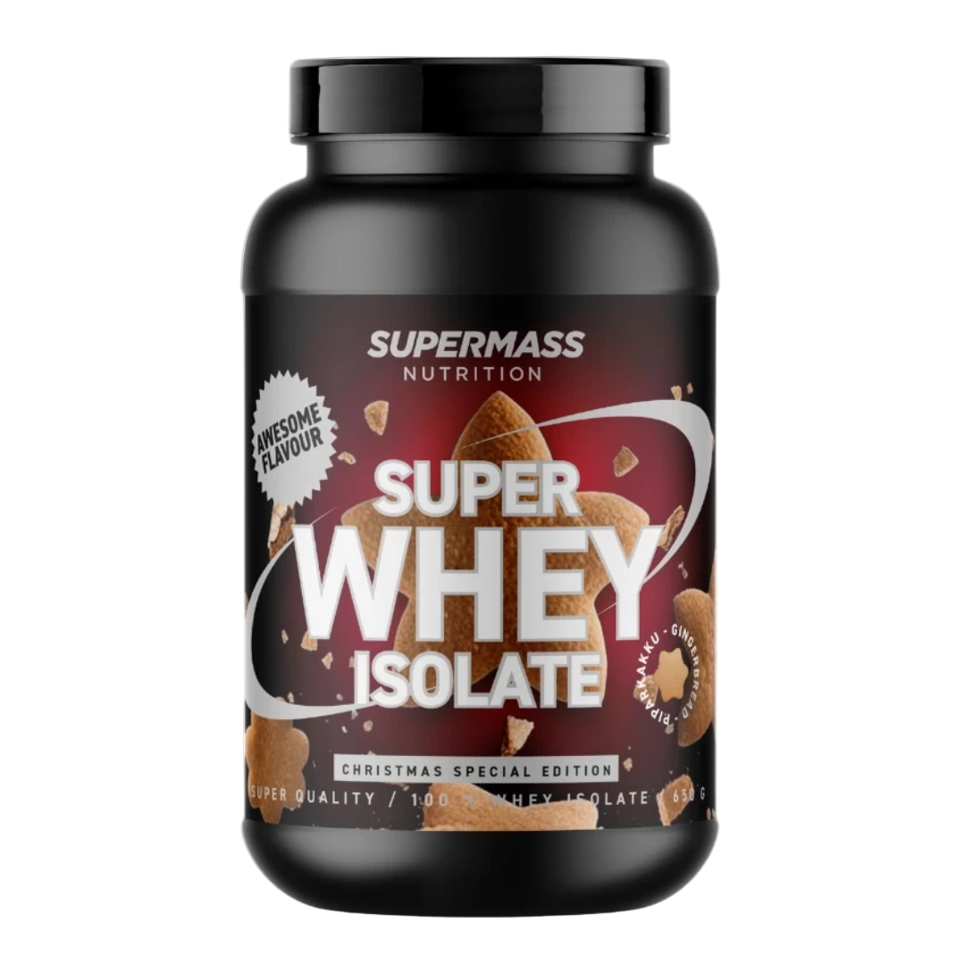 Supermass Super Whey Isolate Gingerbread 650g heraproteiini