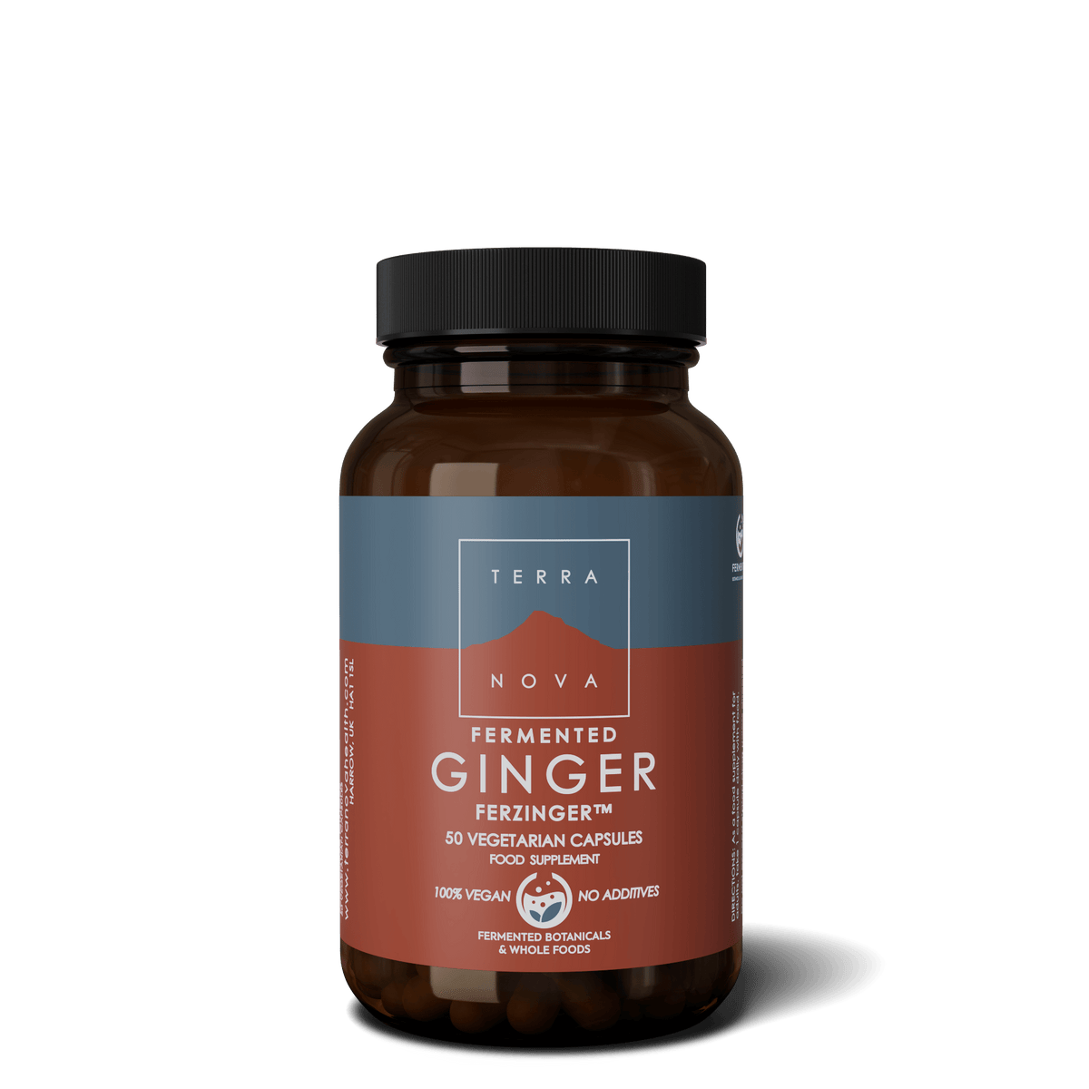 Terranova Fermented Ginger - Fermentoitu inkivääri 50 kaps. - Sinunapteekki.fi
