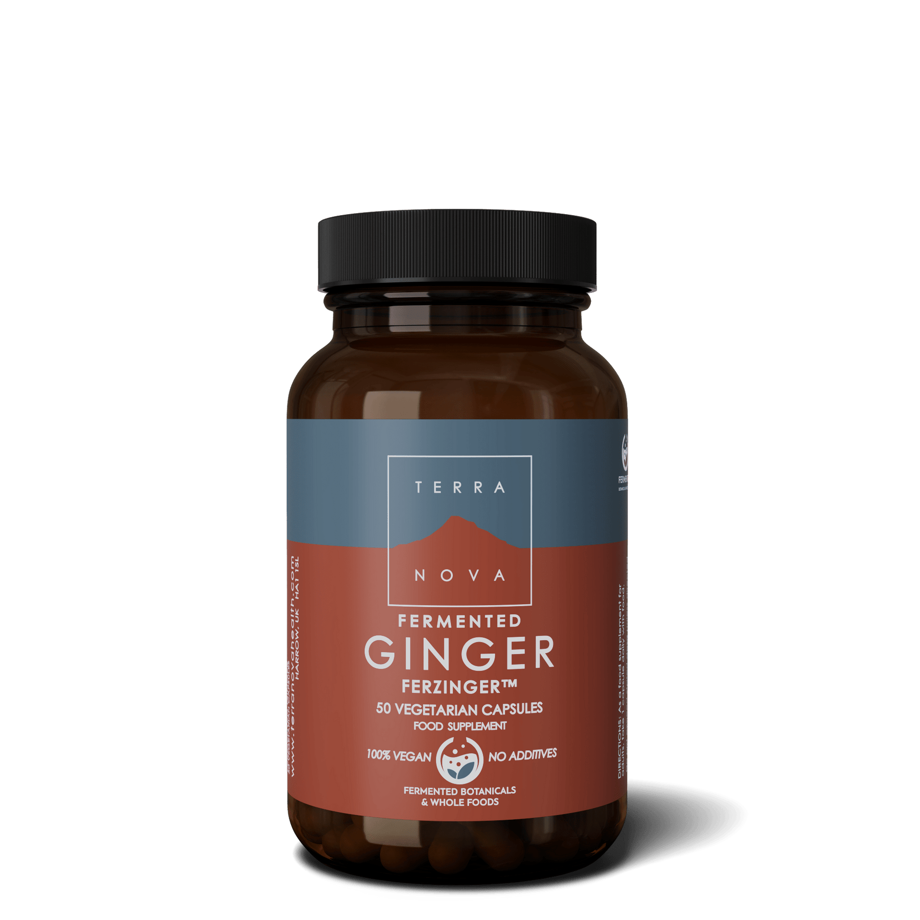 Terranova Fermented Ginger - Fermentoitu inkivääri 50 kaps. - Sinunapteekki.fi