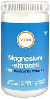 Vida Magnesiumsitraatti +B6 Pitkävaikutteinen 90 kaps.