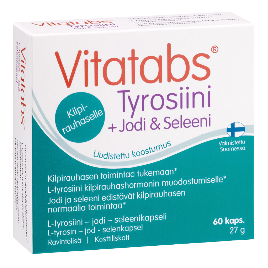 Vitatabs Tyrosiini + Jodi & Seleeni 60 kaps.