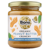 Biona Organic Peanut Butter Crunchy - Maapähkinävoi 250 g