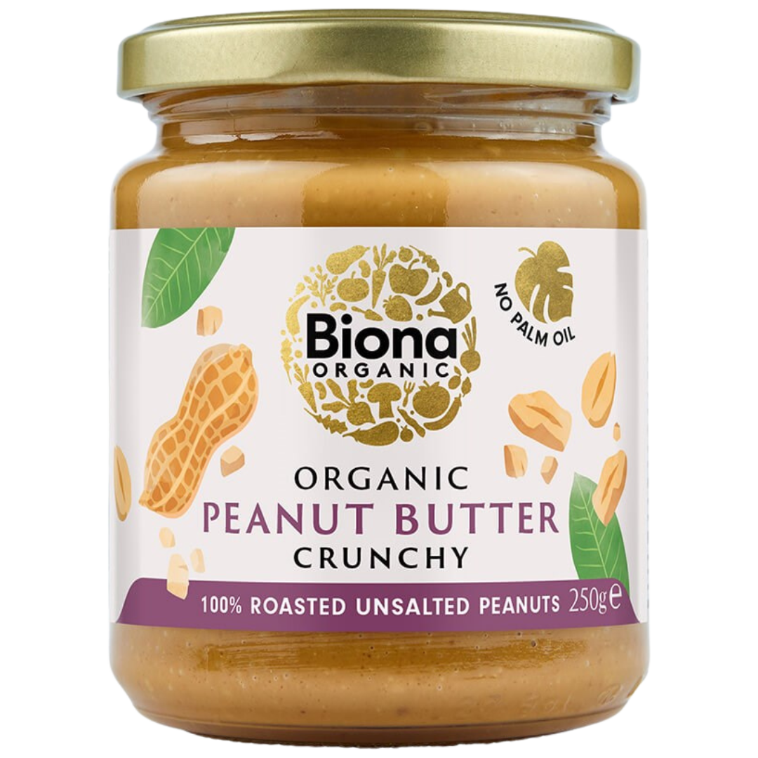 Biona Maapähkinävoi Crunchy - Suolaton 250 g