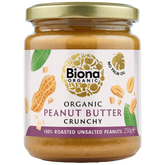 Biona Maapähkinävoi Crunchy - Suolaton 250 g