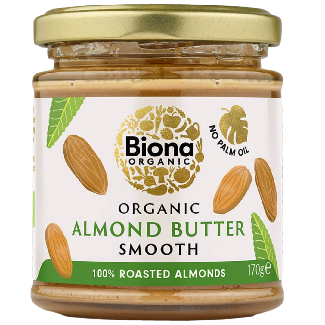 Biona Organic Almond Butter Smooth - Luomu Mantelitahna 170 g
