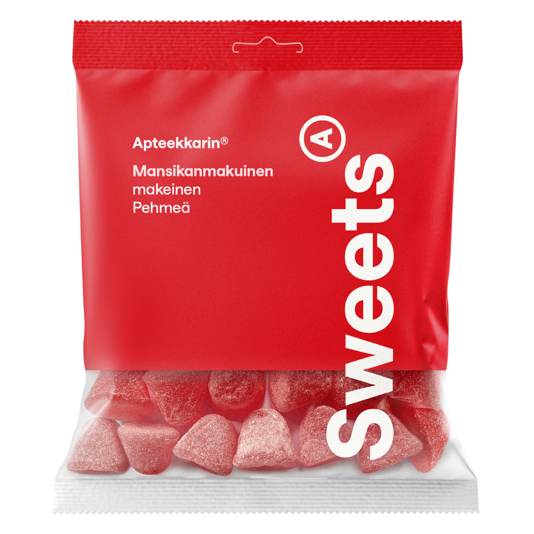 Apteekkarin Pehmeä Mansikkamakeinen 60 g