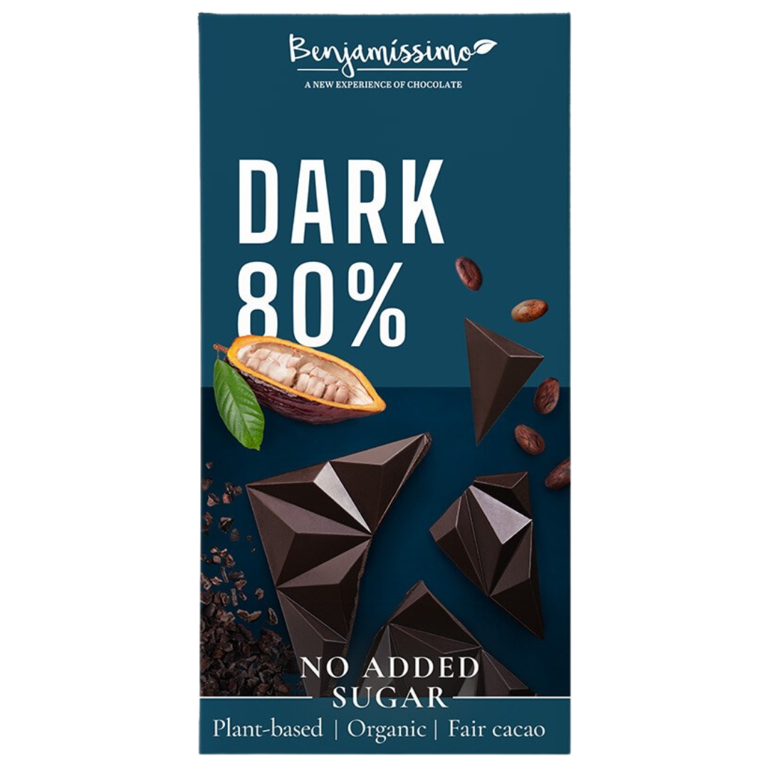 Benjamissimo Tumma Suklaa 80% 60 g - sinunapteekki.fi
