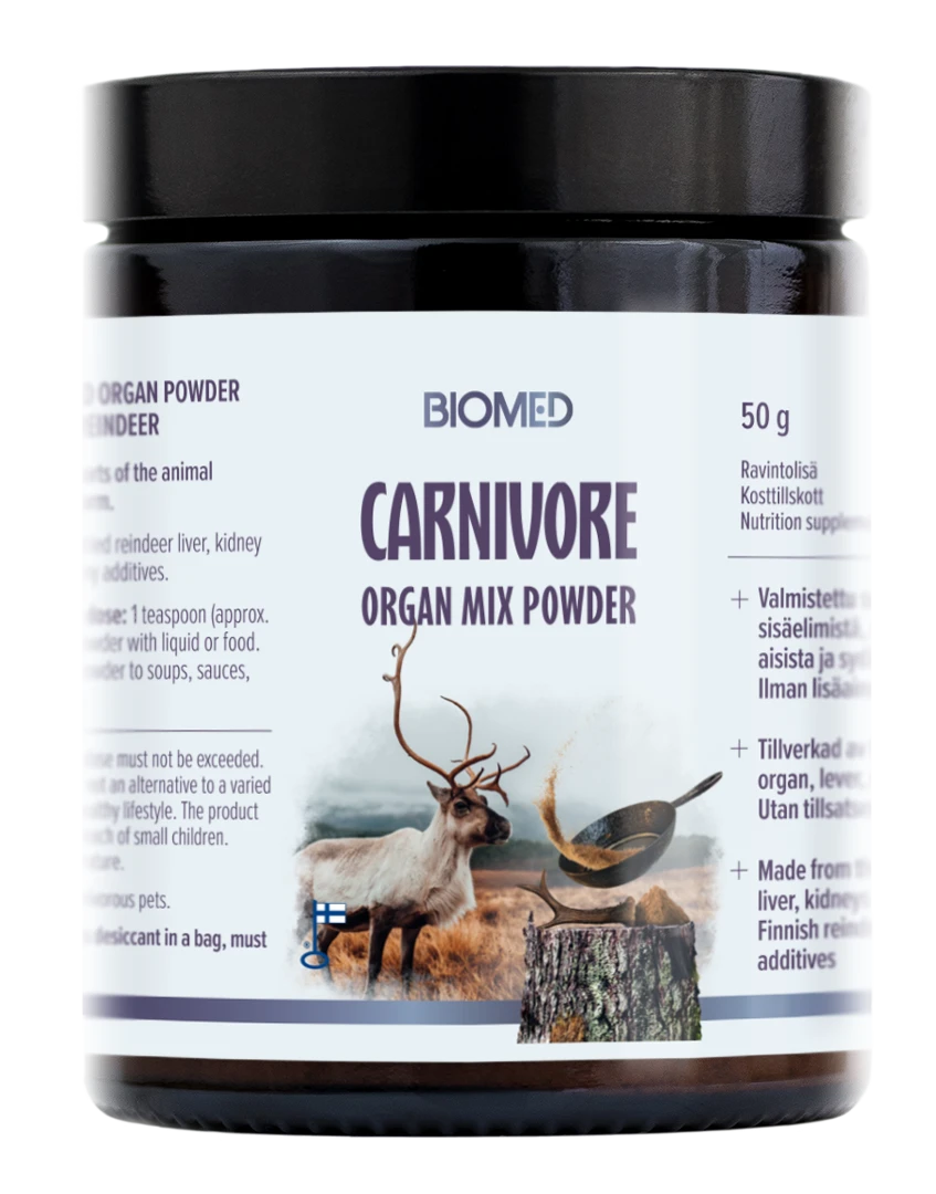 Biomed Carnivore Organ Mix Powder - Poron sisäelinjauhe 50 g