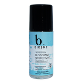 Luonnollinen ja tehokas Biosme Probiotic Deodorant Bleu Ocean - Roll-On Deodorantti raikkaan meren tuoksussa.