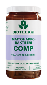 Bioteekki Maitohappobakteeri COMP + Glutamiini & Biotiini 80 kaps.