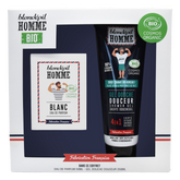 Blondepil Homme Blanc BIO hajuvesi ja suihkugeeli lahjapakkaus miehille